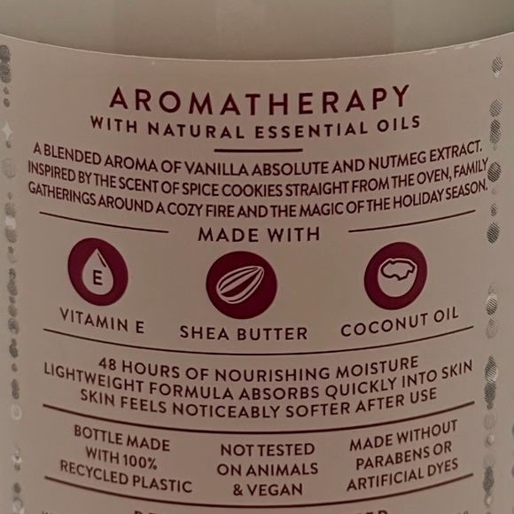 Bath & Body Works Aromatherapy Vanilla & Nutmeg Moisturizing Body Lotion NWT - Picture 4 of 5